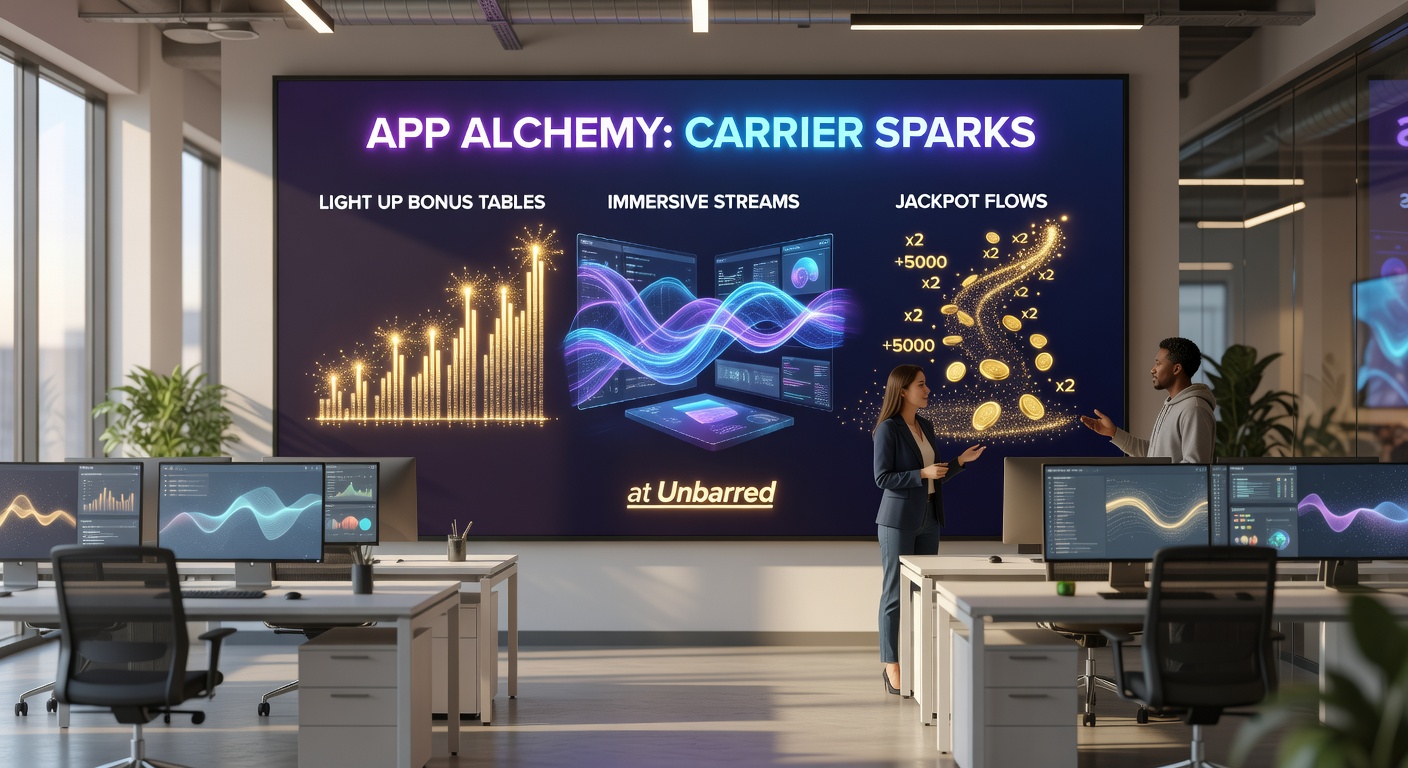 Dynamic live stream of a jackpot slot erupting in lights and coins, with carrier billing prompt overlay and bonus table interface glowing on a smartphone screen amid UK-themed casino vibes