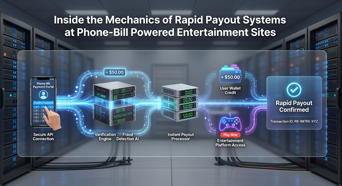Diagram showing real-time payout pathways between carrier systems and player accounts in entertainment platforms