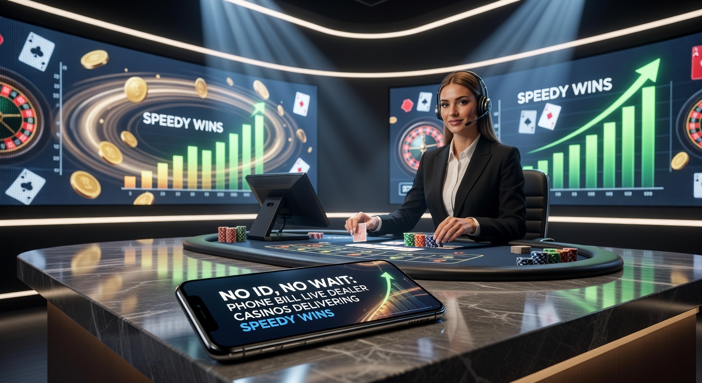 Mobile phone displaying live dealer blackjack with phone bill confirmation popup and quick payout notification