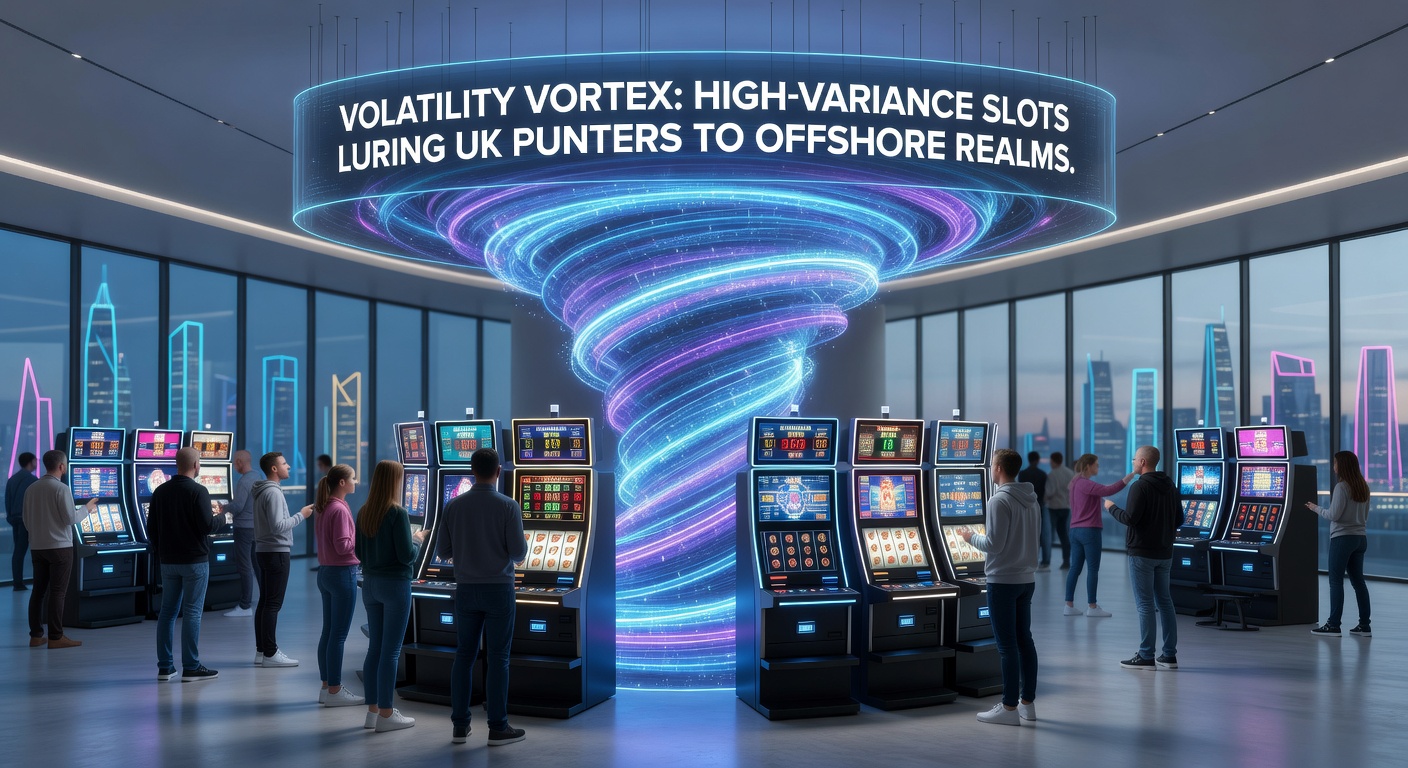 Dynamic screenshot of a high-variance slot payout screen showing a 5000x win amid swirling graphics on a mobile offshore casino interface
